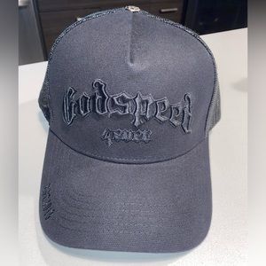 God Speed Forever Black Trucker Cap